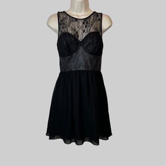 Guess Dresses & Skirts - GUESS Little Black Dress Lace Yoke Dress in Black Size 2
